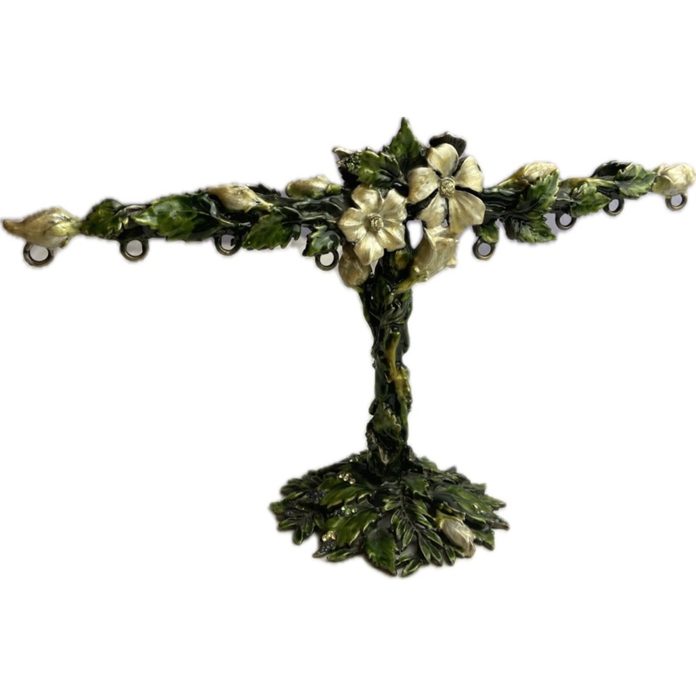 Earring Display Stand Enamel Fairy 🧚🏻 Forest Victorian style 8 earring hoops